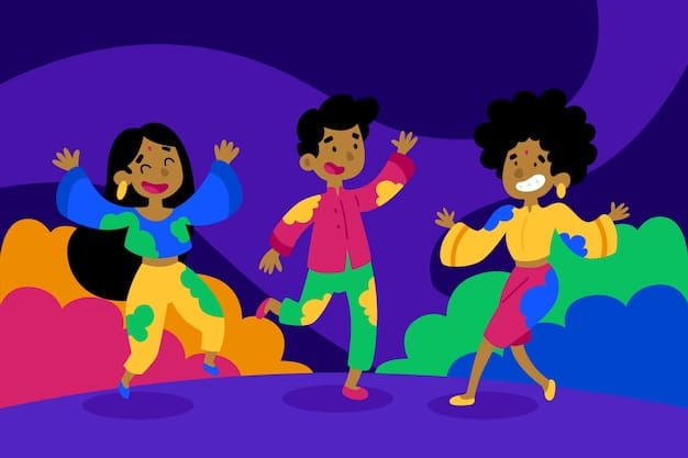 A brightly colored illustration depicting a diverse group of children playing together harmoniously. They are shown sharing toys, helping each other, and displaying various positive emotions like happiness and cooperation. The illustration has a playful and inviting style that appeals to young children.