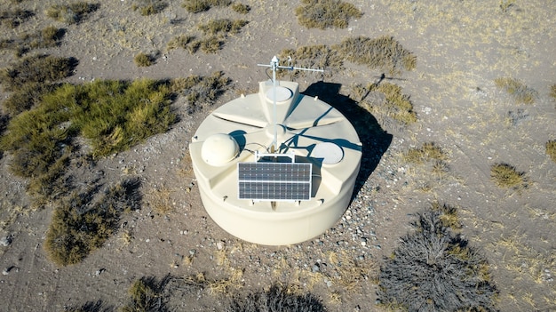 A close-up shot of solar panels in a desert landscape, symbolizing investments in renewable energy infrastructure and sustainable solutions.