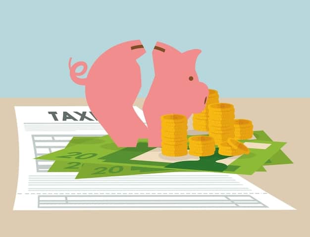 A graphic illustrating a comparison between a regular investment account and a tax-advantaged account, showcasing the difference in growth due to tax benefits over a long period.