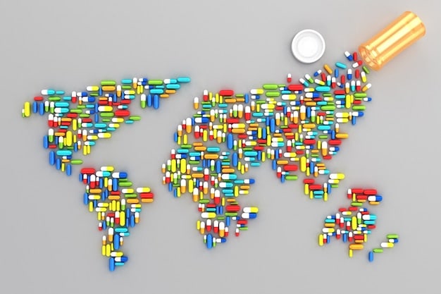 A map highlighting various emerging market countries around the world, along with key economic indicators for each. The map should be colorful and easy to read.