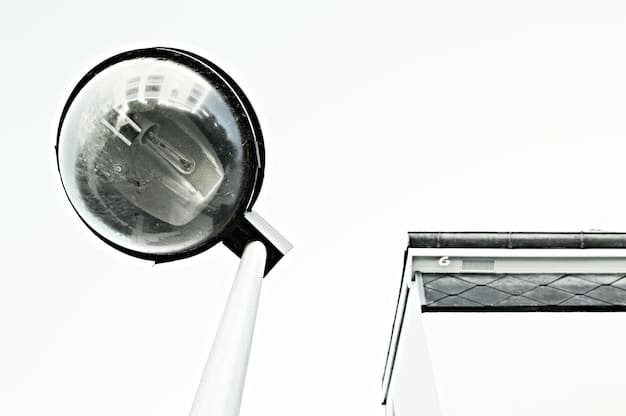 A magnifying glass hovering over financial documents of a small-cap company, symbolizing the research and due diligence required to assess the risks and rewards of investing. A thoughtful expression on an investor's face in the background.