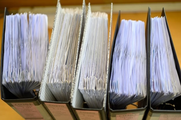 An organized folder containing neatly labeled documents such as adoption fee receipts, attorney invoices, and court records, illustrating meticulous record-keeping essential for claiming the Adoption Tax Credit.