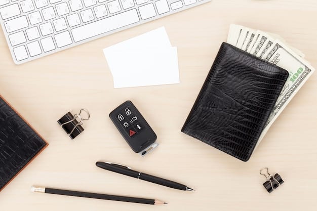 A close-up of a Social Security card with a calculator and pen resting on top, symbolizing financial planning.